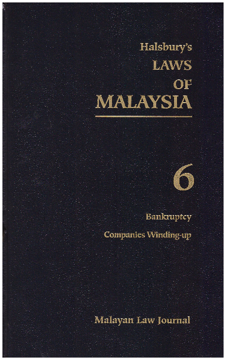 Halsbury’s Laws of Malaysia, Companies Winding Up section, Volume 6